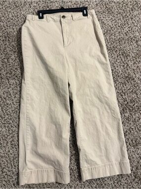 Old Navy Tan Flare Wide Leg Jeans